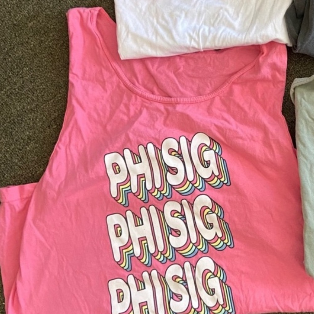 Phi Sig Pink tank